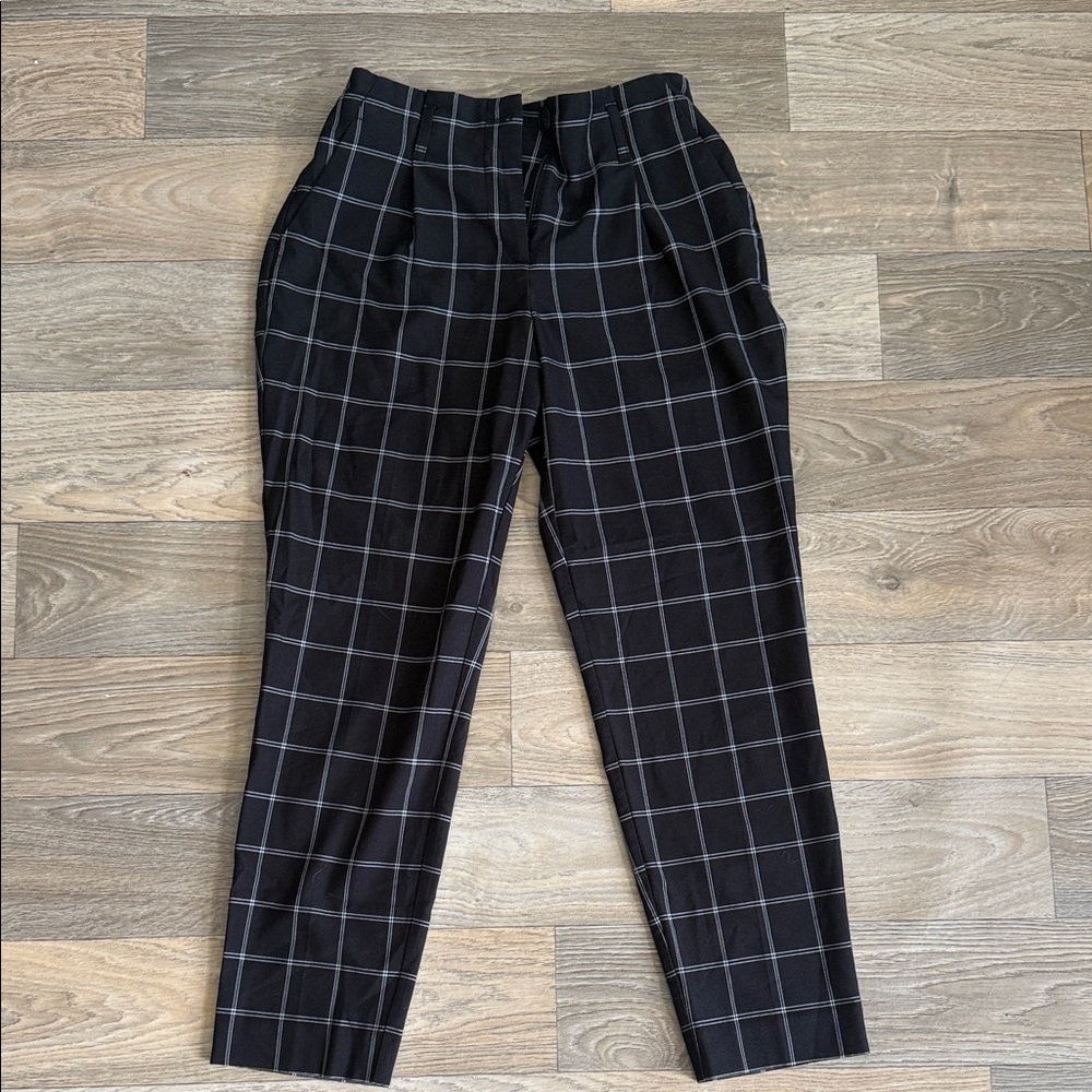 Reitmans Black Windowpane Pants